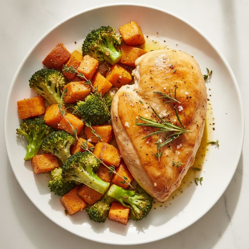 Herb-Roasted Chicken with Roasted Vegetables