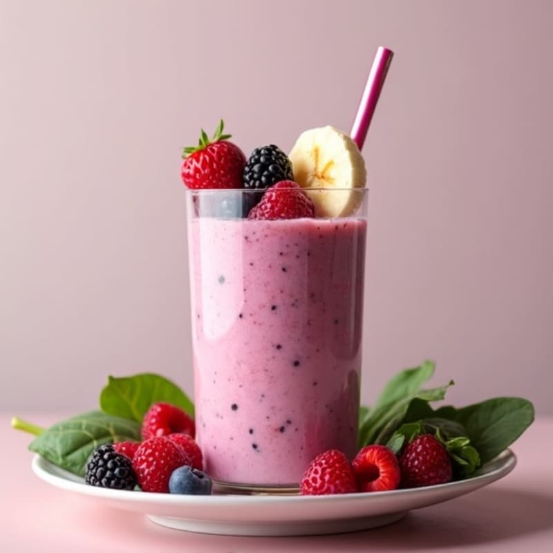 Creamy Berry Protein Smoothie