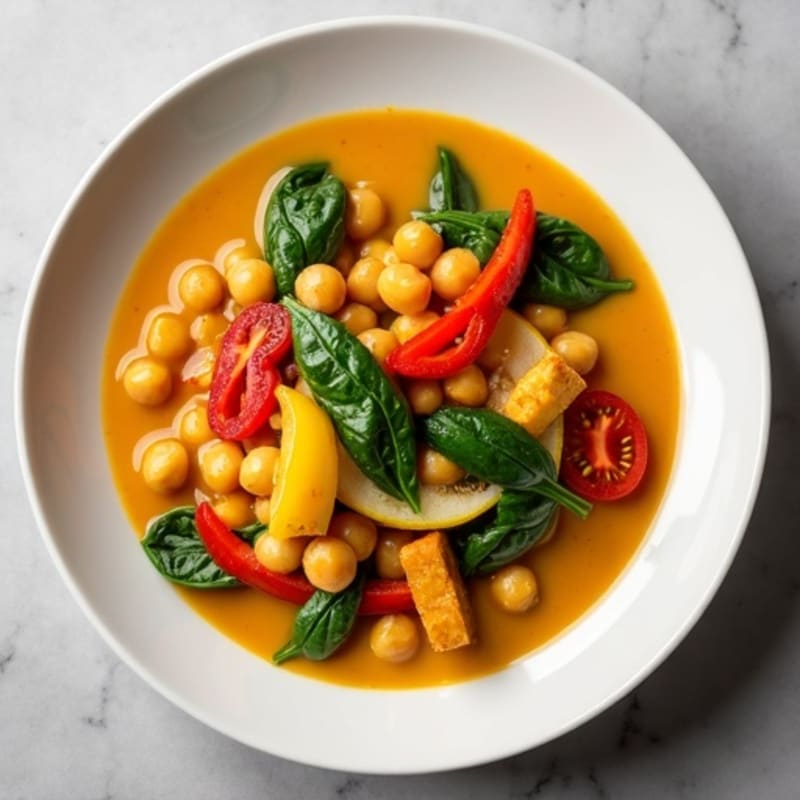 Hearty Coconut Curry Chickpea Stew