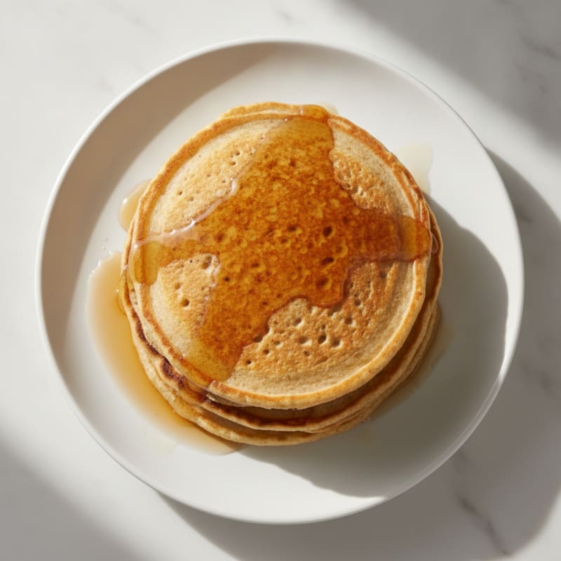 Classic Buttermilk Pancakes with Maple Syrup