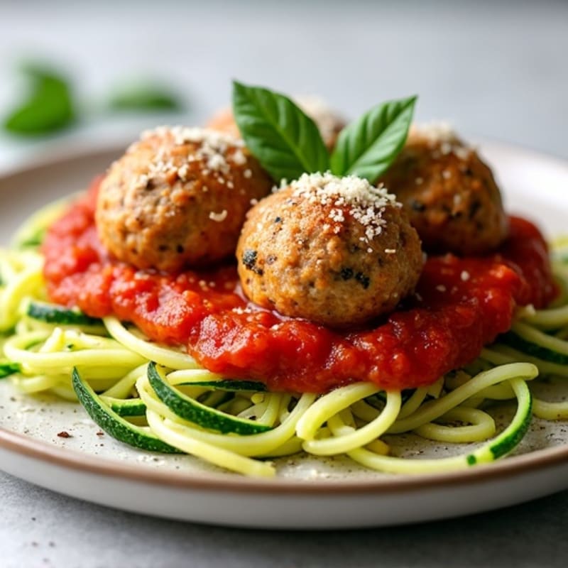 Protein-Packed Turkey Meatball Zucchini Noodles