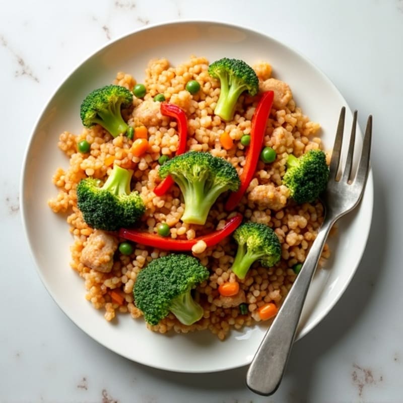 Cauliflower Rice Chicken Stir-Fry