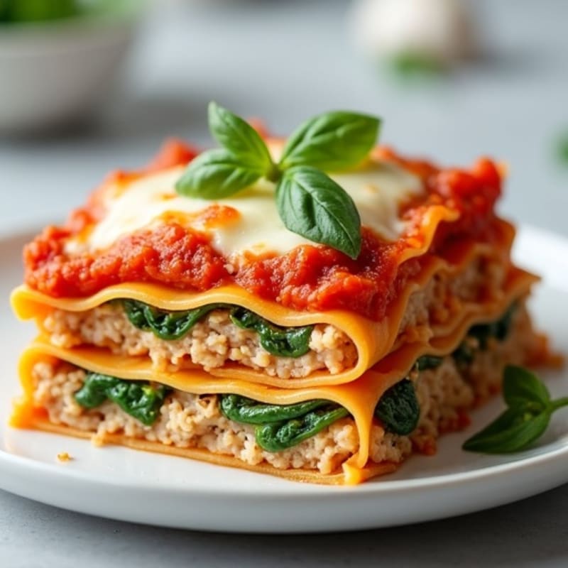 High-Protein Turkey Lasagna with Creamy Ricotta