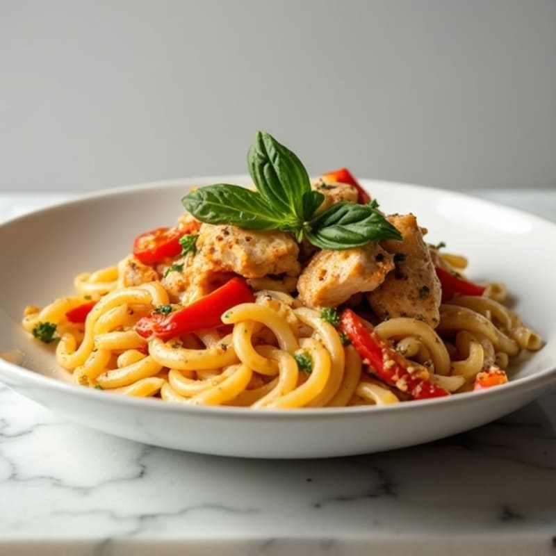 Creamy Cajun Chicken Pasta with Bell Peppers