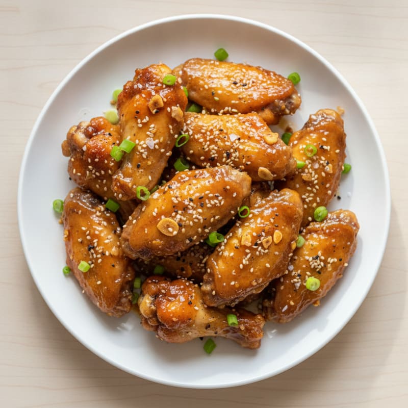 Honey-Garlic Glazed Chicken Wings