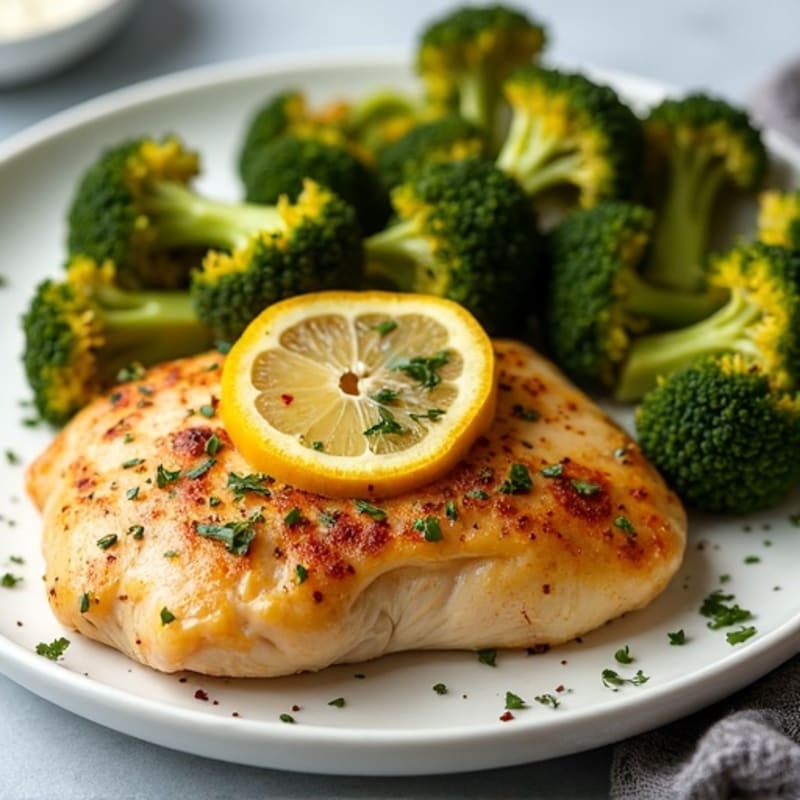 Sheet Pan Lemon Garlic Chicken and Crispy Roasted Broccoli