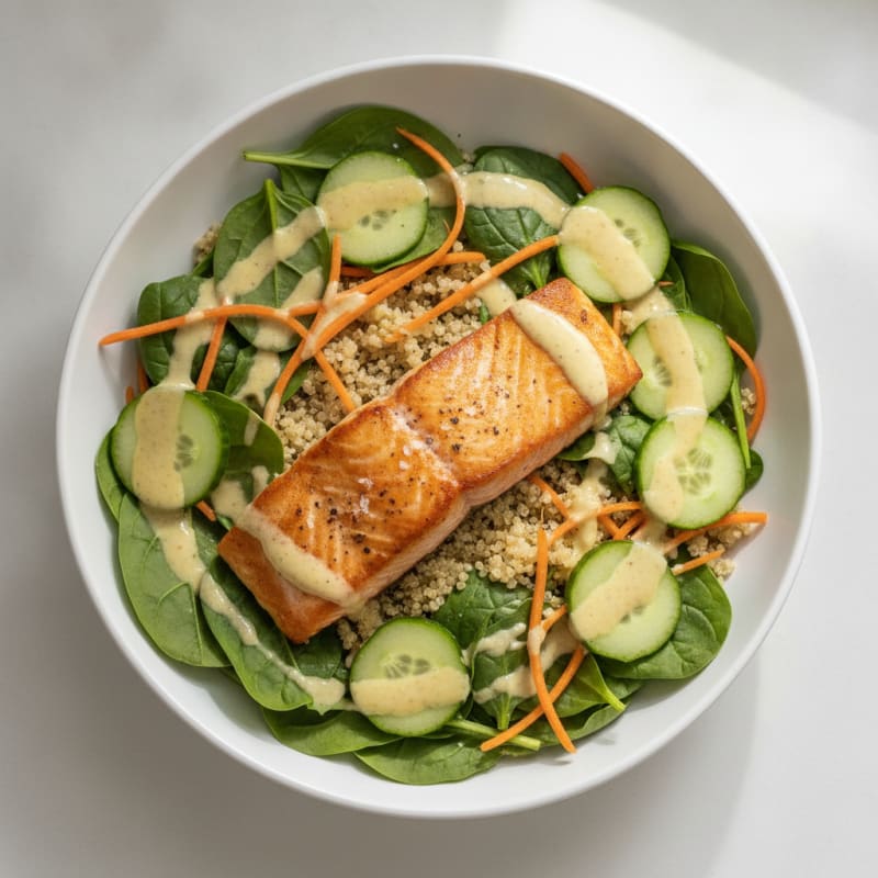 Pan-Seared Salmon Power Bowl