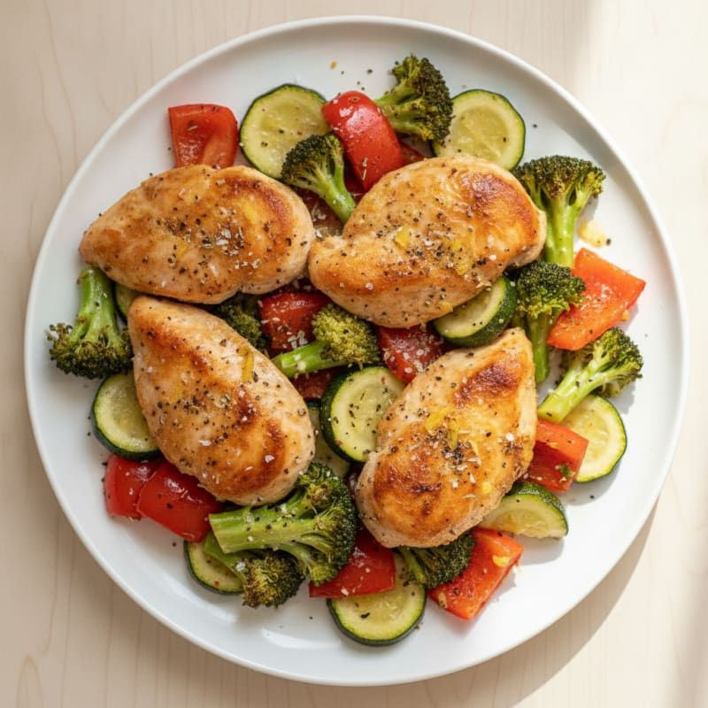 Sheet Pan Lemon Herb Chicken and Veggies