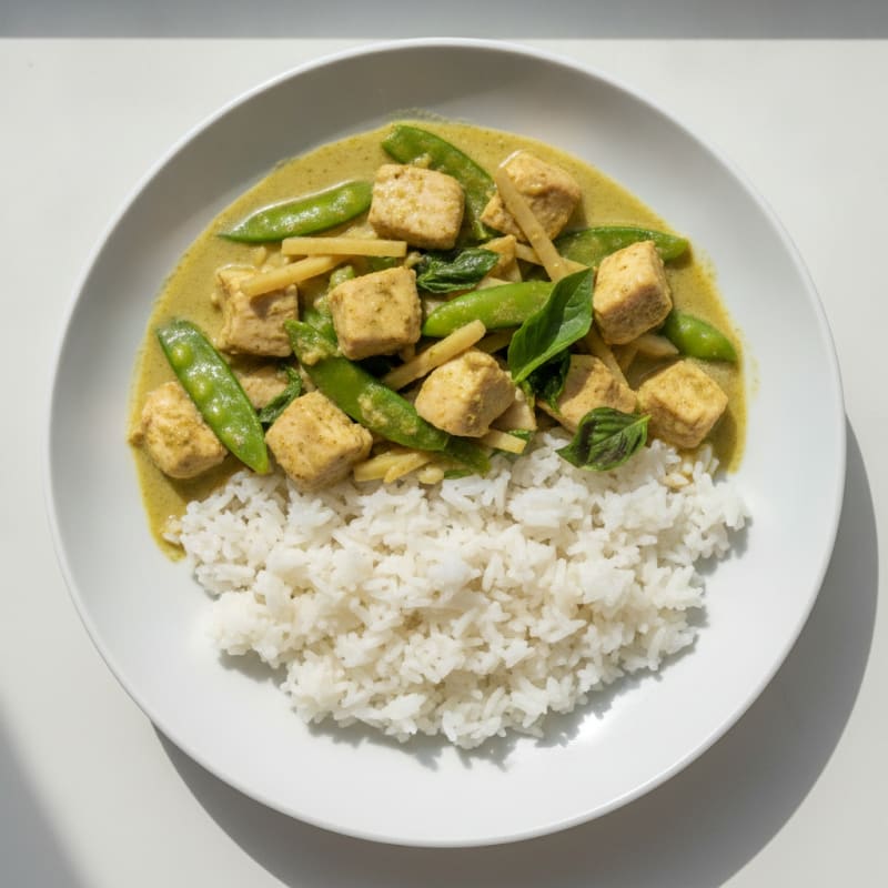 Thai Green Curry Chicken with Jasmine Rice