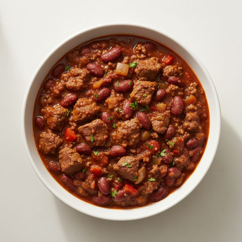 Tender Smoky Beef Chili with Beans