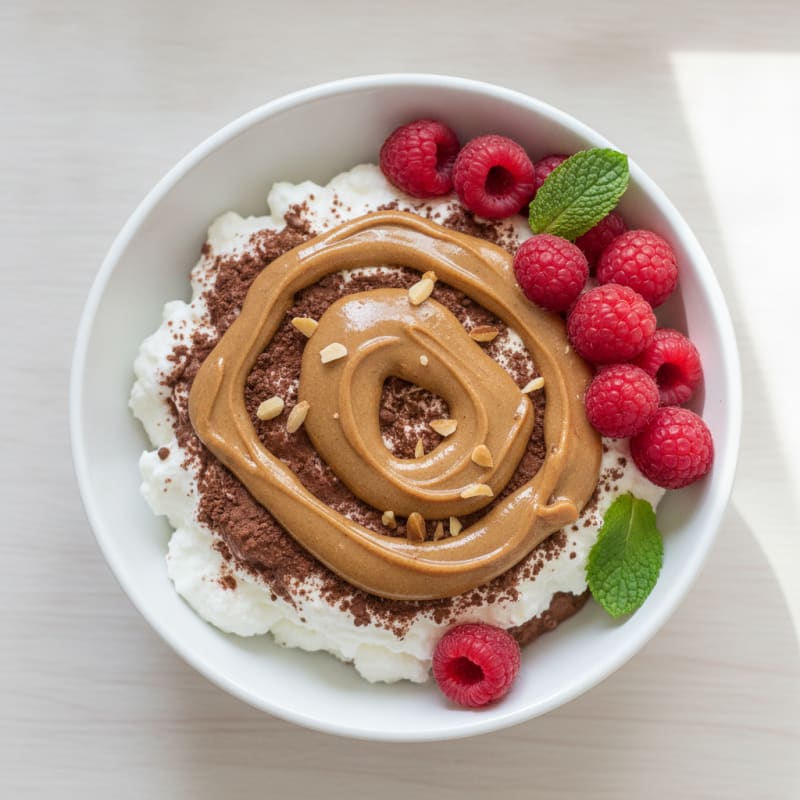 Greek Yogurt Protein Mousse with Almond Butter