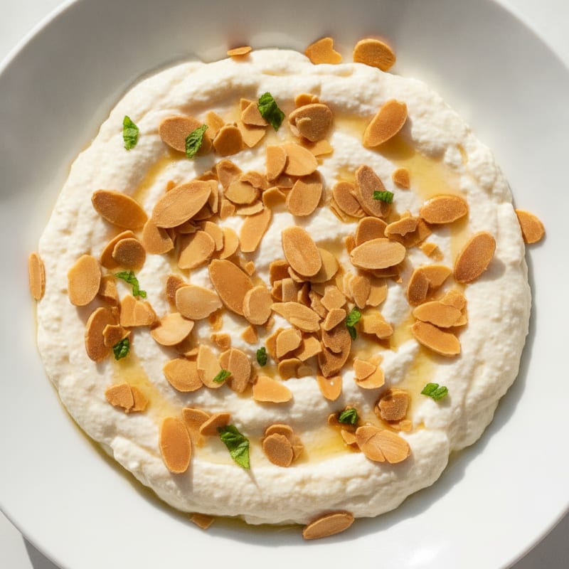 Silky Coconut Protein Pudding with Toasted Almonds