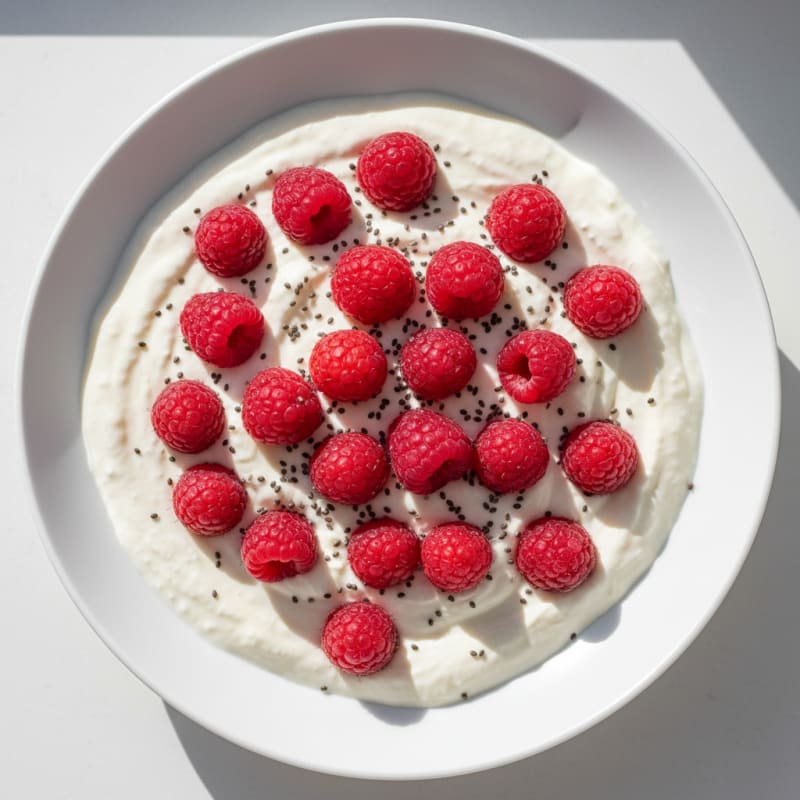 Greek Yogurt Protein Pudding with Berries