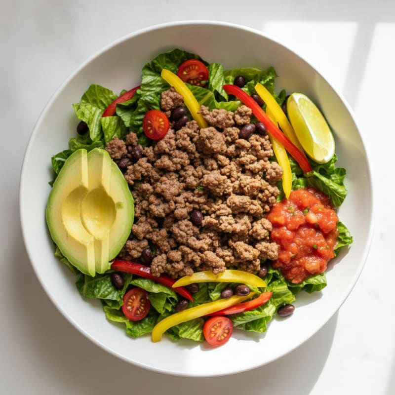 Ground Beef Taco Salad Bowl