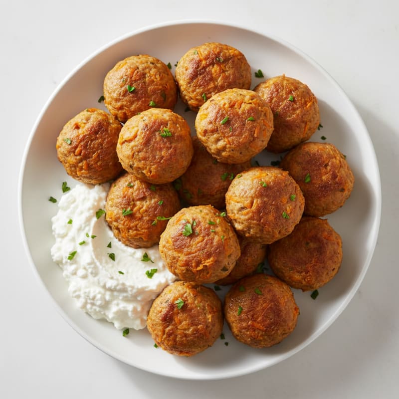 Sweet Potato Turkey Meatballs with Carrot