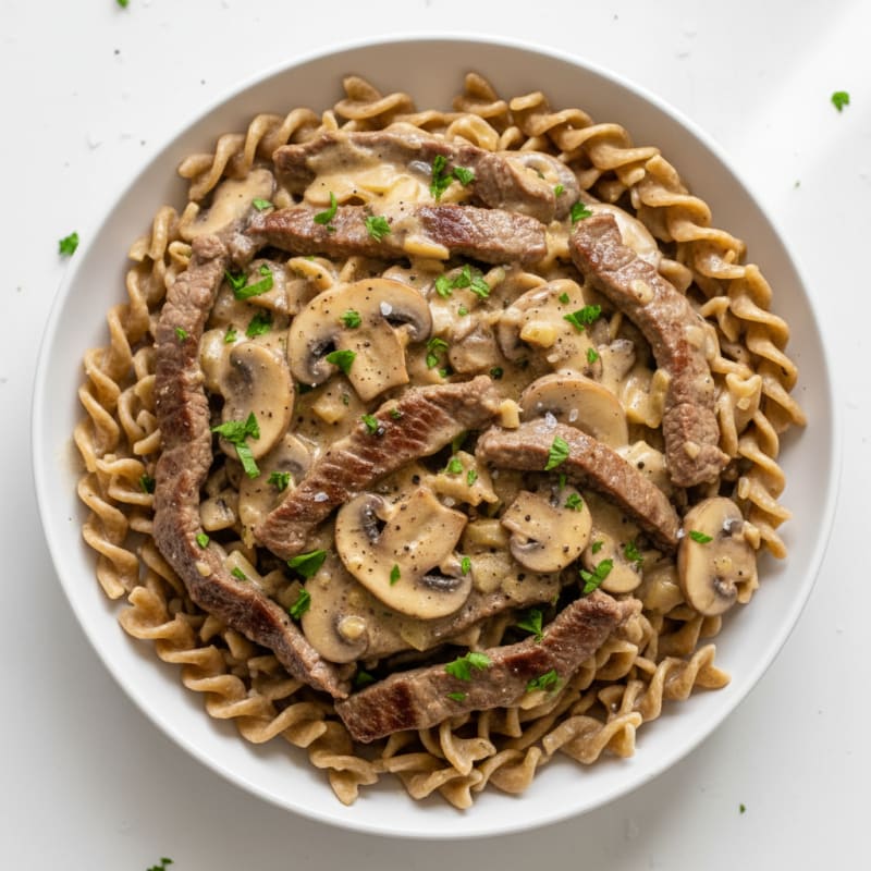 Beef Stroganoff with Mushroom Gravy