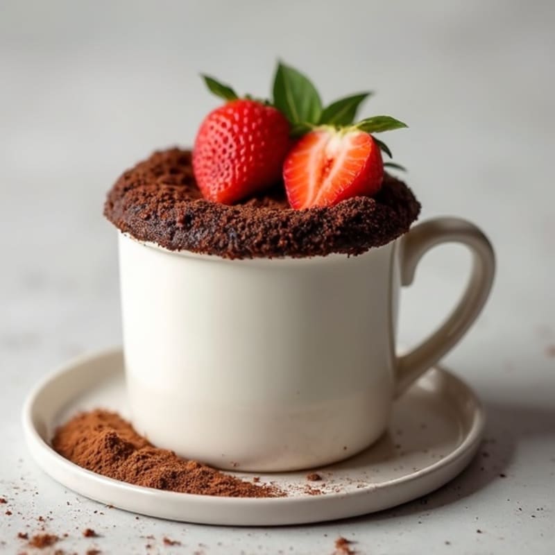 Healthy Chocolate Protein Mug Cake