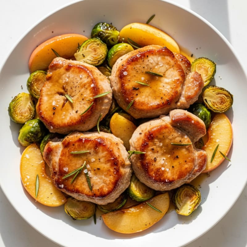 Crispy Roasted Pork with Apples