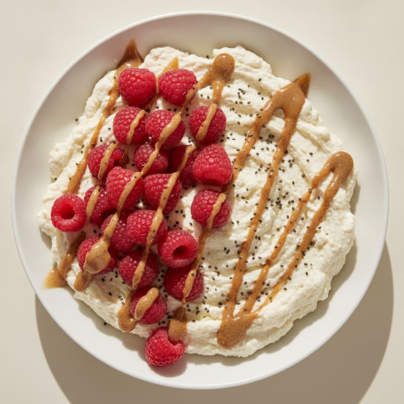Silky Greek Yogurt Protein Mousse with Berries