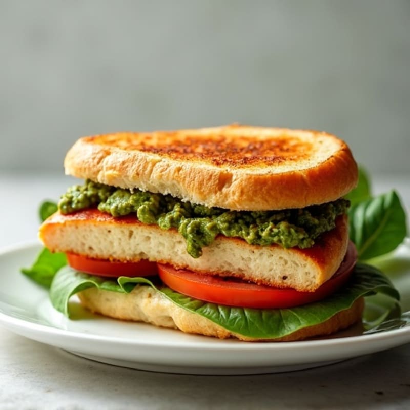 Grilled Chicken Pesto Sandwich