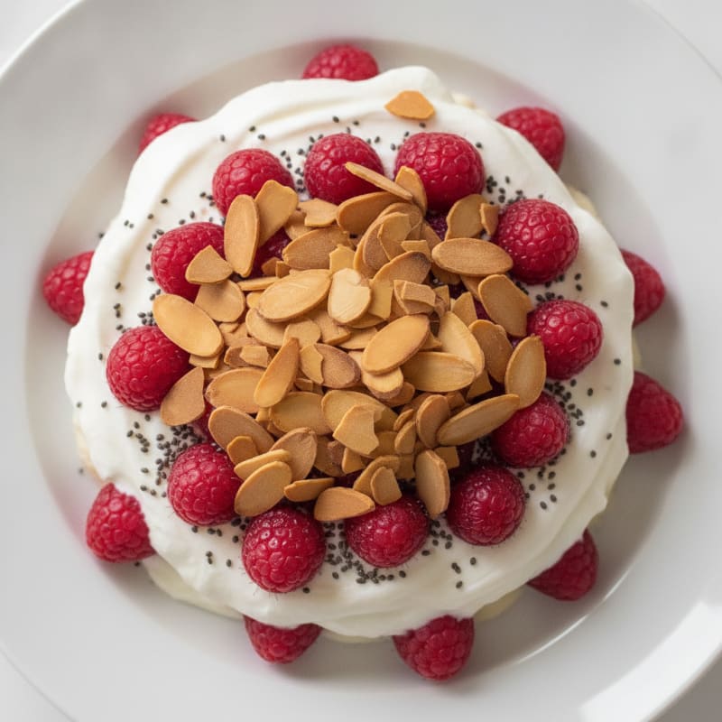 Greek Yogurt Protein Parfait with Berries and Almonds