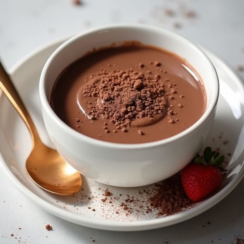 Silky Chocolate Protein Pudding with Greek Yogurt