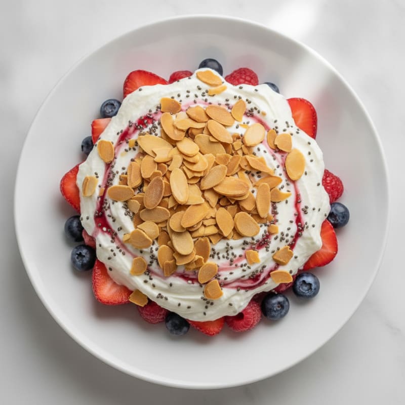 Greek Yogurt Protein Parfait with Mixed Berries