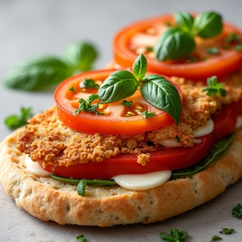 Crispy Chicken Tomato Basil Flatbread