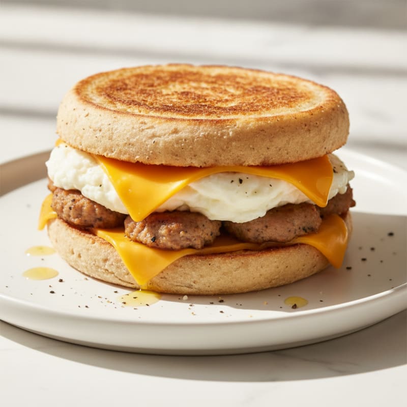 Clean-Label Turkey Sausage and Egg White Sandwich