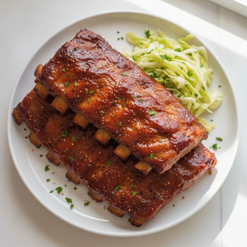 Smoked BBQ Ribs with Tangy Glaze