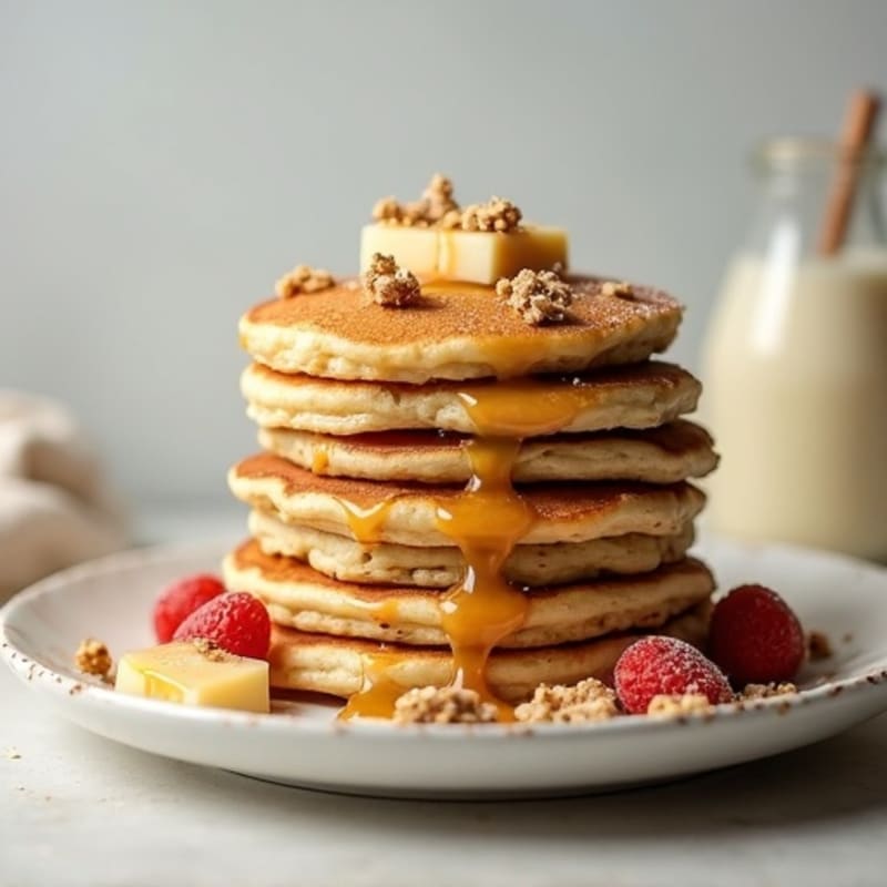 Fluffy Vanilla Protein Pancakes