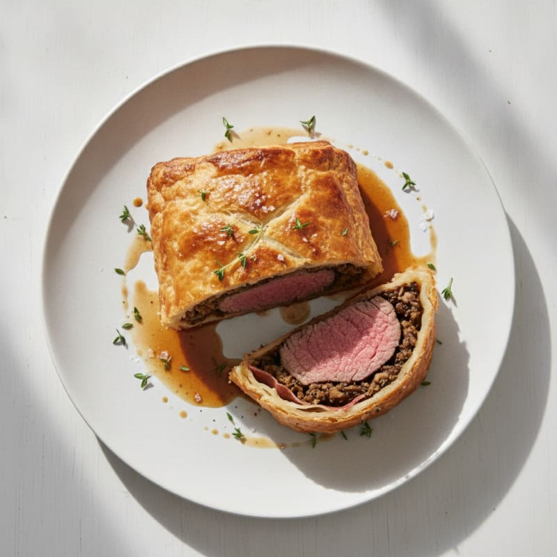 Classic Beef Wellington with Mushroom Duxelles