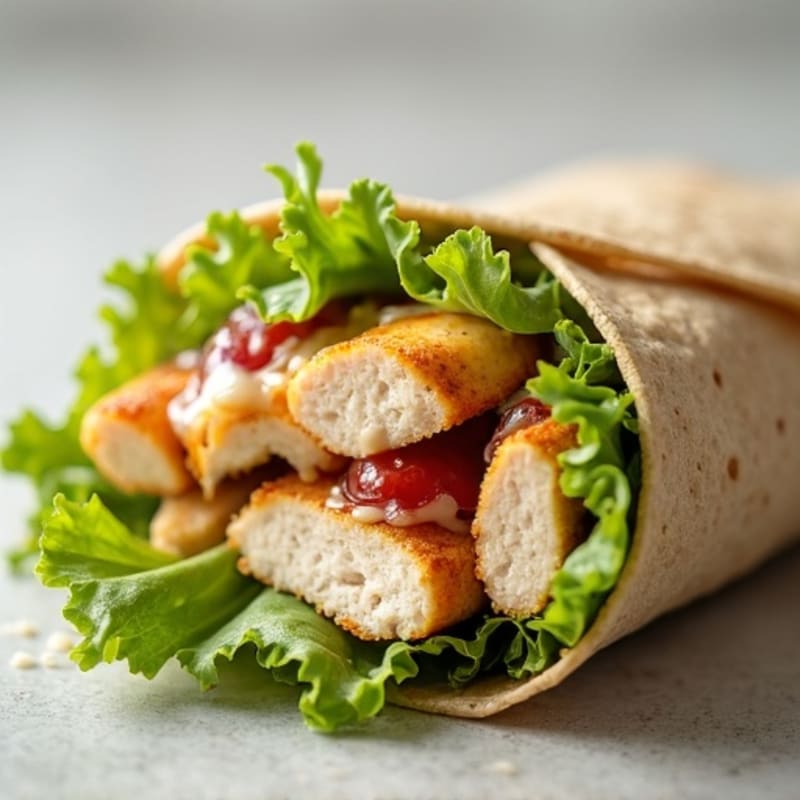 Grilled Chicken Creamy Caesar Wrap