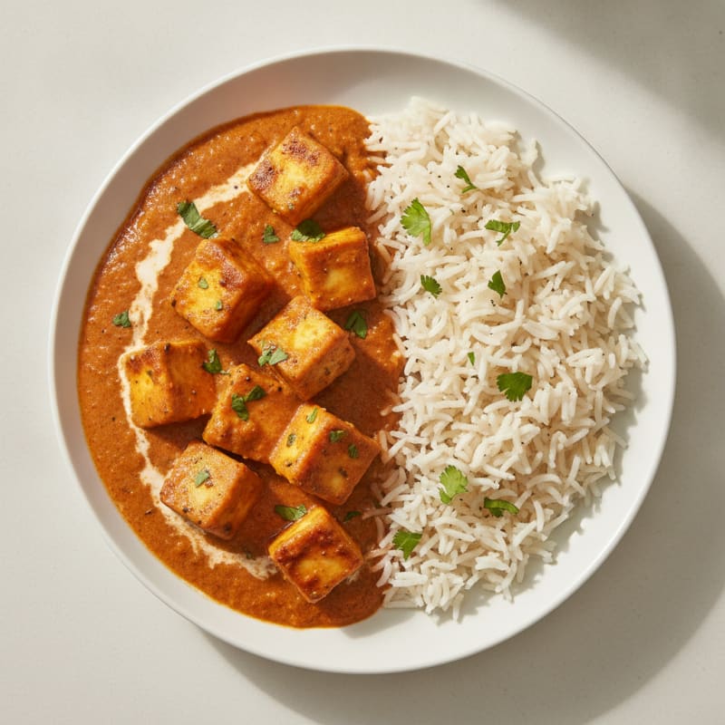 Paneer Tikka Masala with Basmati Rice