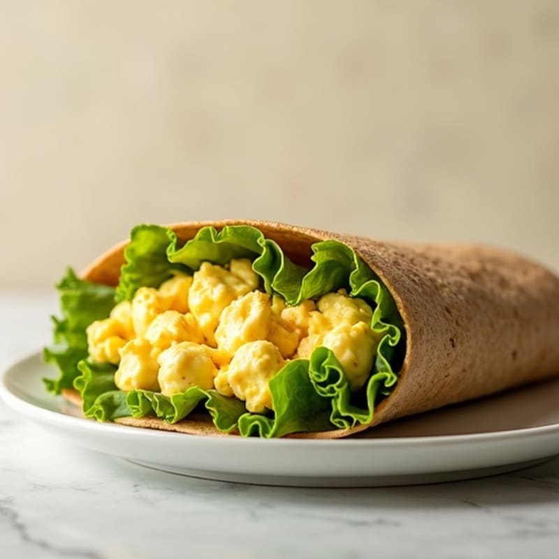 Creamy Egg Salad Whole Wheat Wrap