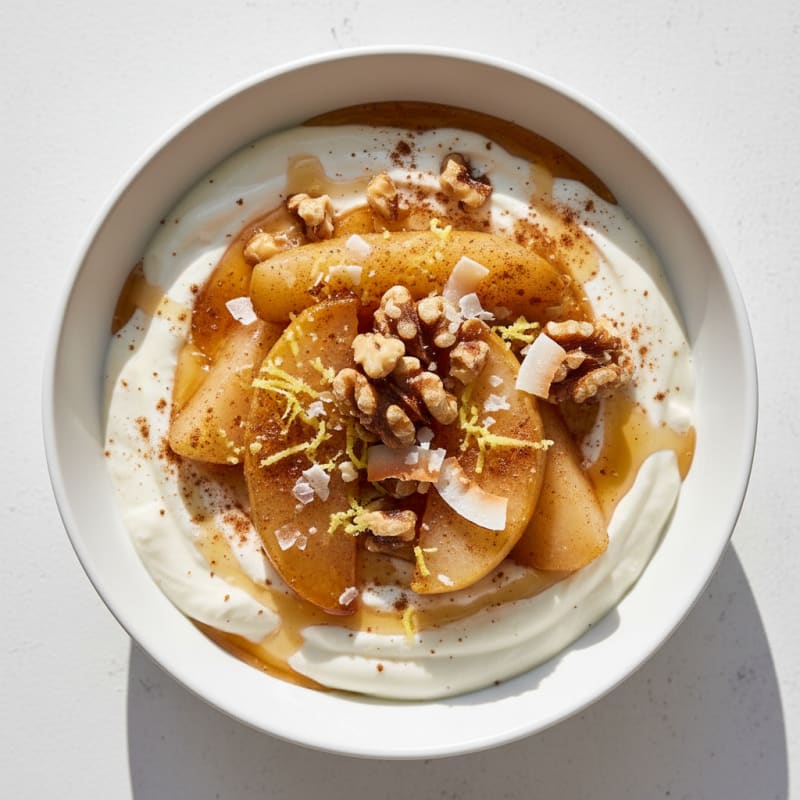 Creamy Ginger Pear Dessert Bowl
