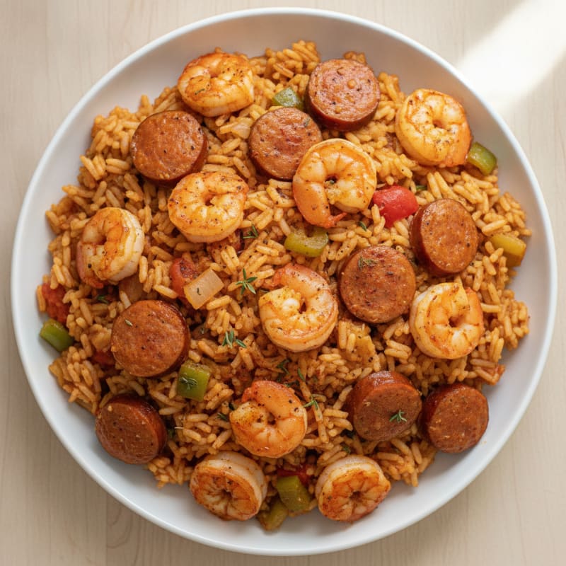 Creole Shrimp and Sausage Jambalaya
