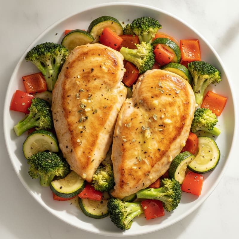 Lemon Herb Chicken and Roasted Vegetables