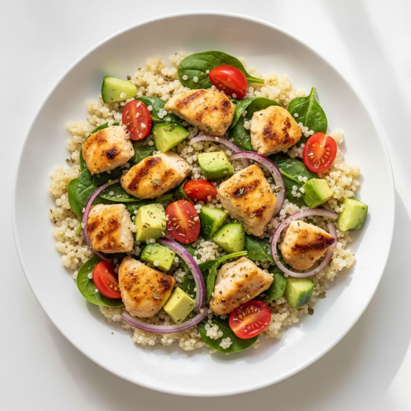 Tangy Chicken and Quinoa Protein Bowl