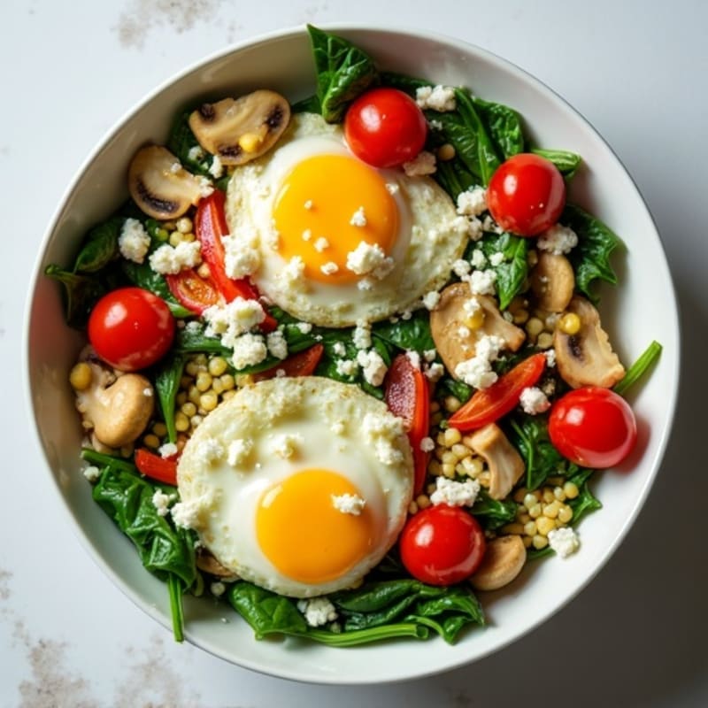Fluffy Egg and Veggie Scramble