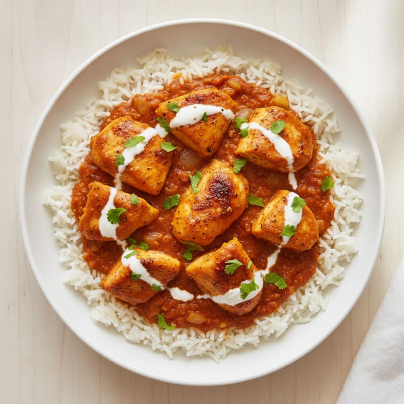 Butter Chicken Protein Bowl
