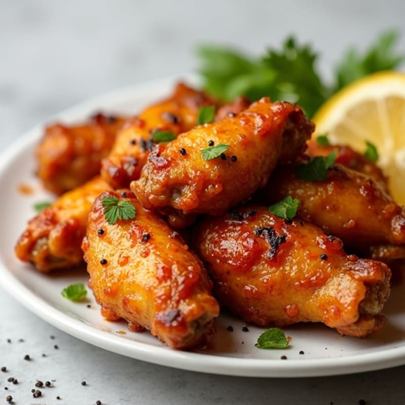Crispy Baked Honey Garlic Chicken Wings