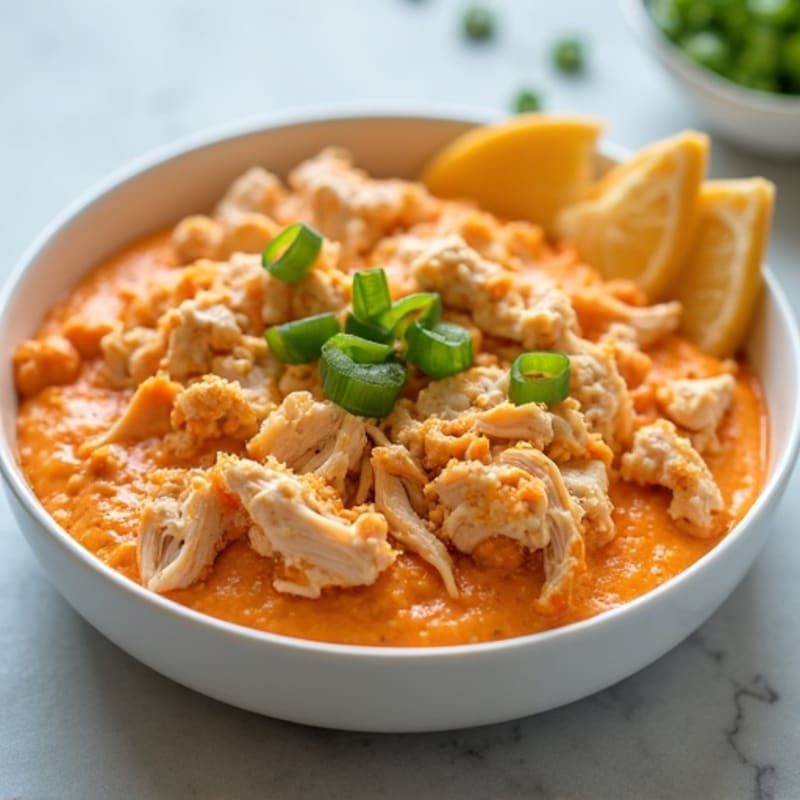 Creamy Greek Yogurt Buffalo Chicken Dip