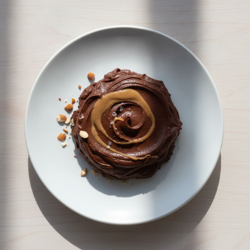 Silky Chocolate Protein Mousse with Almond Butter