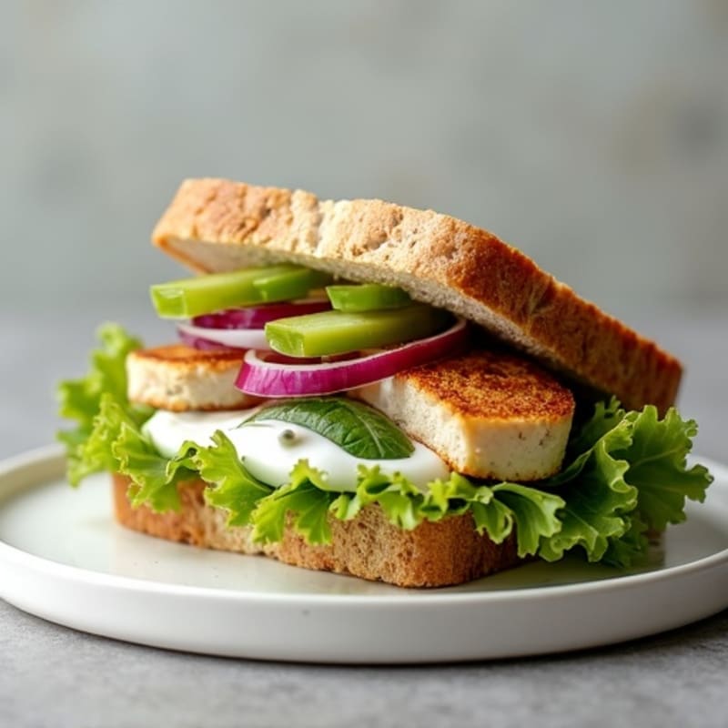 Herb-Roasted Chicken and Greek Yogurt Salad Sandwich