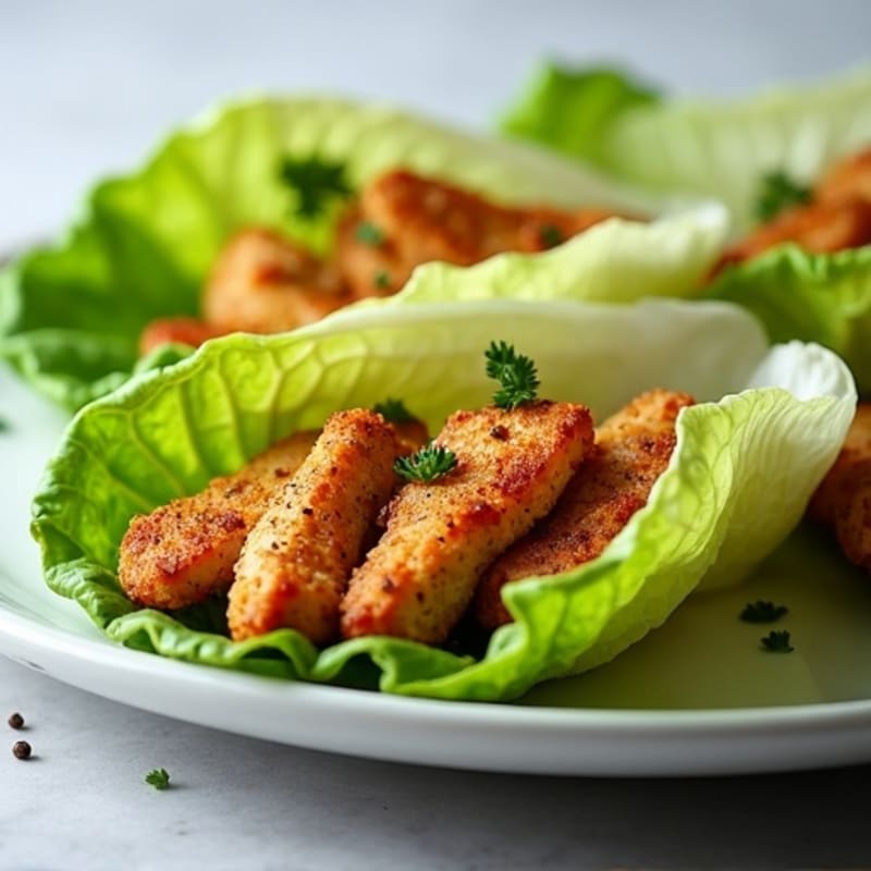 Crispy Chicken Protein Lettuce Wraps