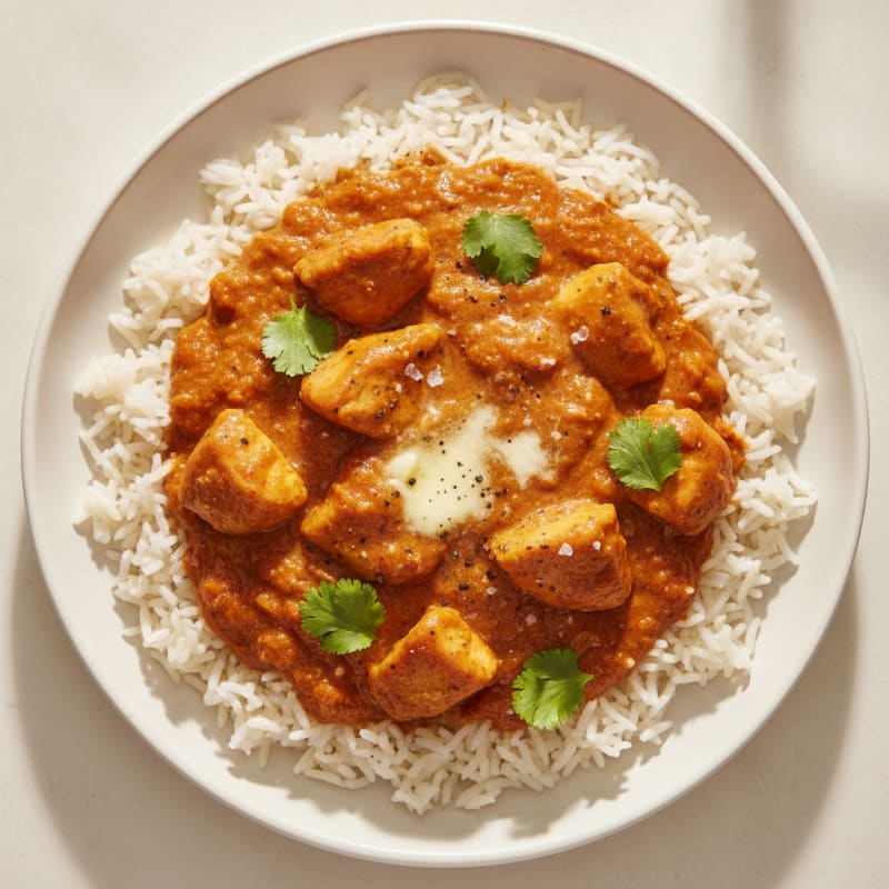 Spiced Butter Chicken with Basmati Rice