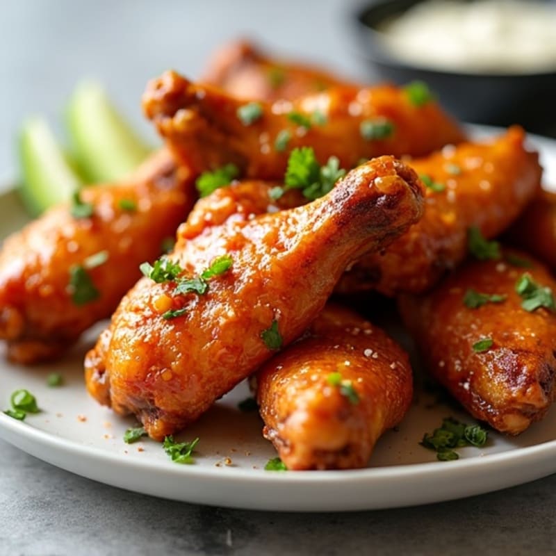 Crispy Baked Honey Garlic Chicken Wings