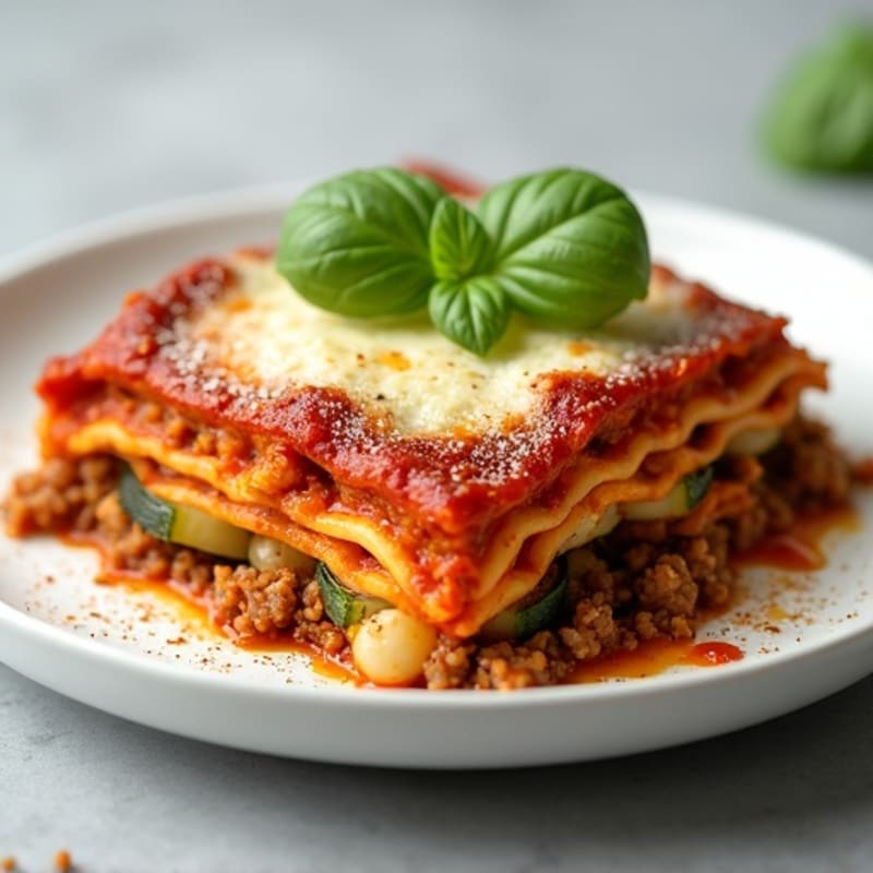 Hearty Zucchini Lasagna with Lean Ground Beef