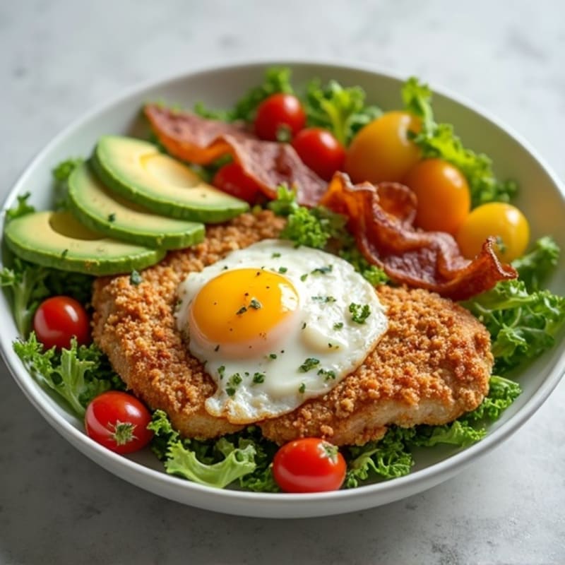 Crispy Chicken Cobb with Fresh Herbs